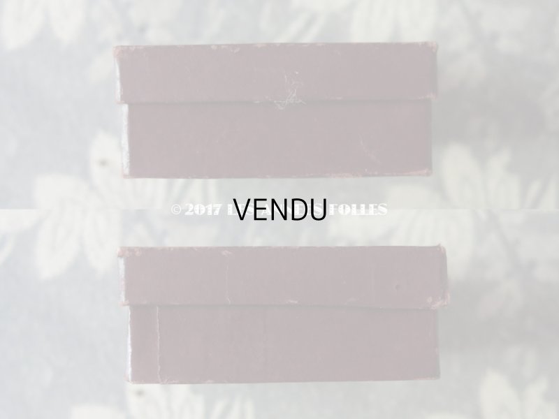 画像8: アンティーク ジュエリーボックス ボルドー色