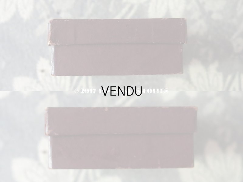 画像7: アンティーク ジュエリーボックス ボルドー色