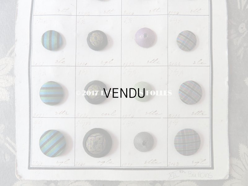 画像5: 19世紀 アンティーボタン見本 サンプラー