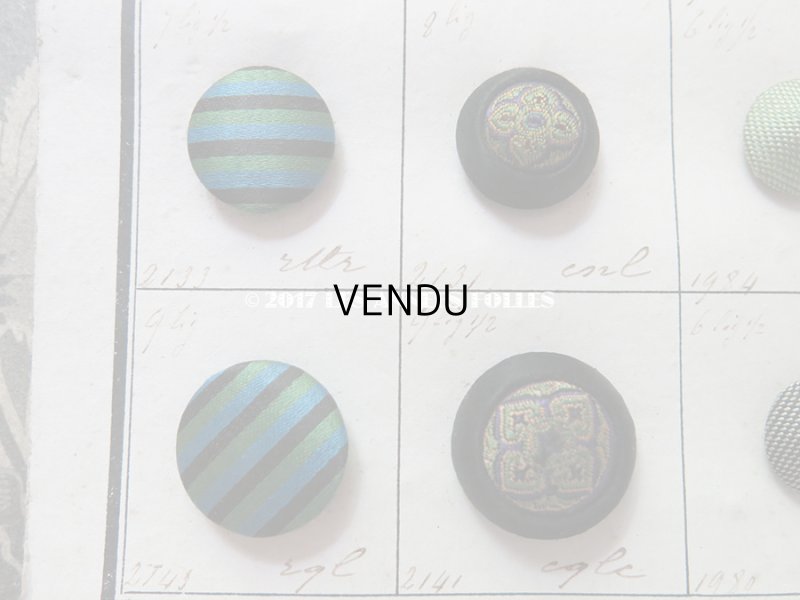 画像12: 19世紀 アンティーボタン見本 サンプラー