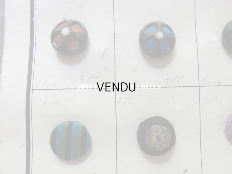 画像10: 19世紀 アンティーボタン見本 サンプラー