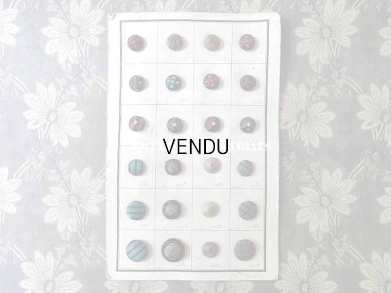 画像3: 19世紀 アンティーボタン見本 サンプラー