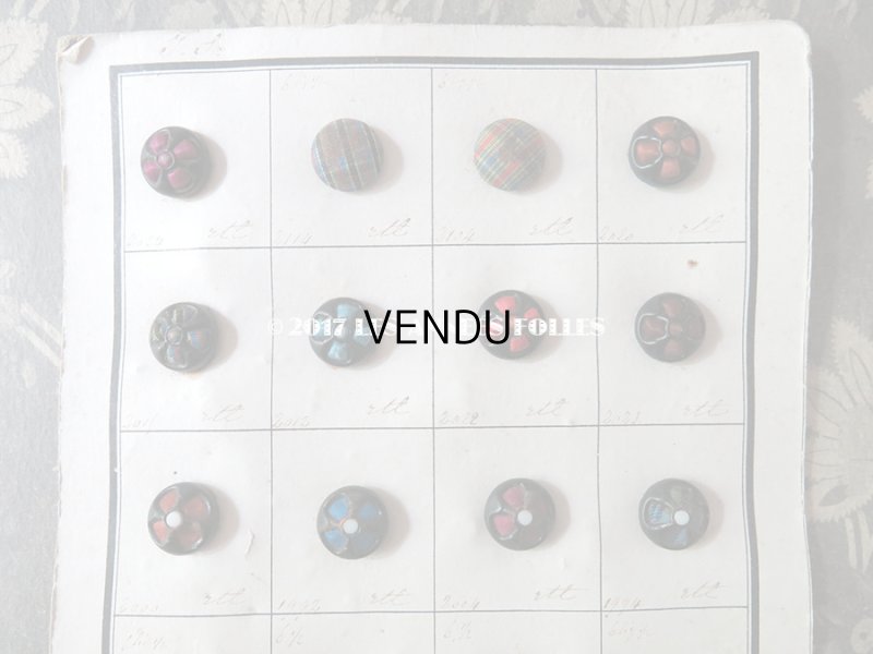 画像4: 19世紀 アンティーボタン見本 サンプラー