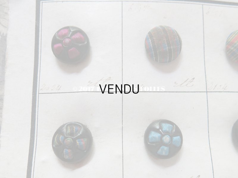 画像8: 19世紀 アンティーボタン見本 サンプラー