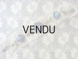アンティーク ロココ調  薔薇のモチーフ スモーキーブルー