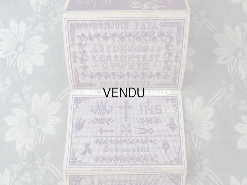 画像5: アンティーク クロスステッチの図案帳 CHOIX DE DESSINS COTONS L.V. OUVRAGES DE DAMES SERIE F N 202