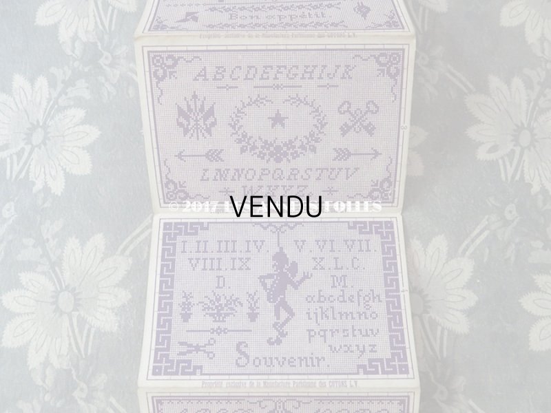 画像6: アンティーク クロスステッチの図案帳 CHOIX DE DESSINS COTONS L.V. OUVRAGES DE DAMES SERIE F N 202