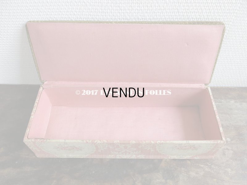 画像3: 1900年代 アンティーク 薔薇の花かご&花とリボンのガーランド カルトナージュボックス