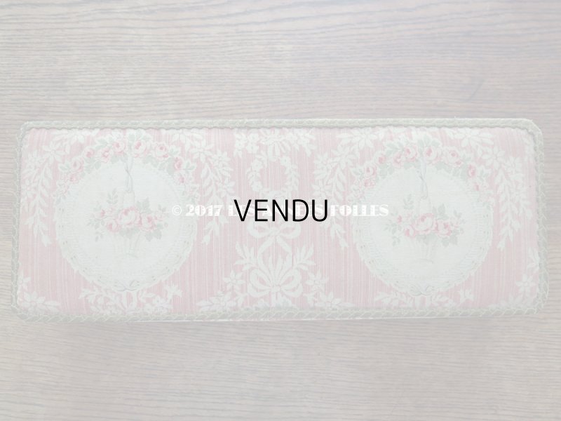 画像4: 1900年代 アンティーク 薔薇の花かご&花とリボンのガーランド カルトナージュボックス