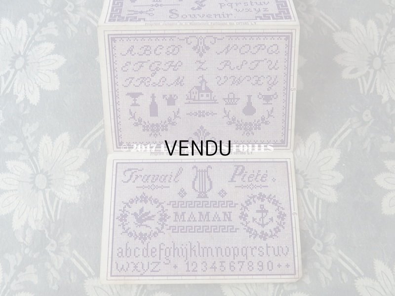 画像7: アンティーク クロスステッチの図案帳 CHOIX DE DESSINS COTONS L.V. OUVRAGES DE DAMES SERIE F N 202