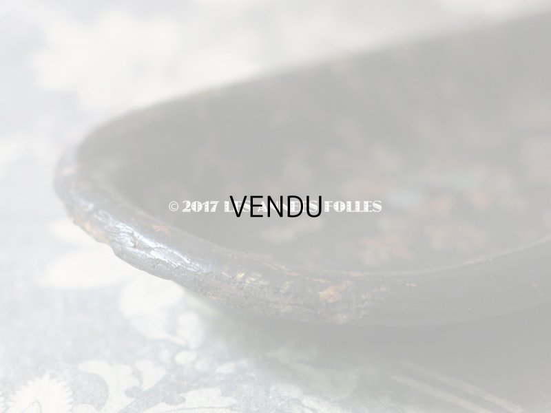 画像7: 19世紀 アンティーク ナポレオン3世 パピエマシェ トレイ ペンケース  花模様