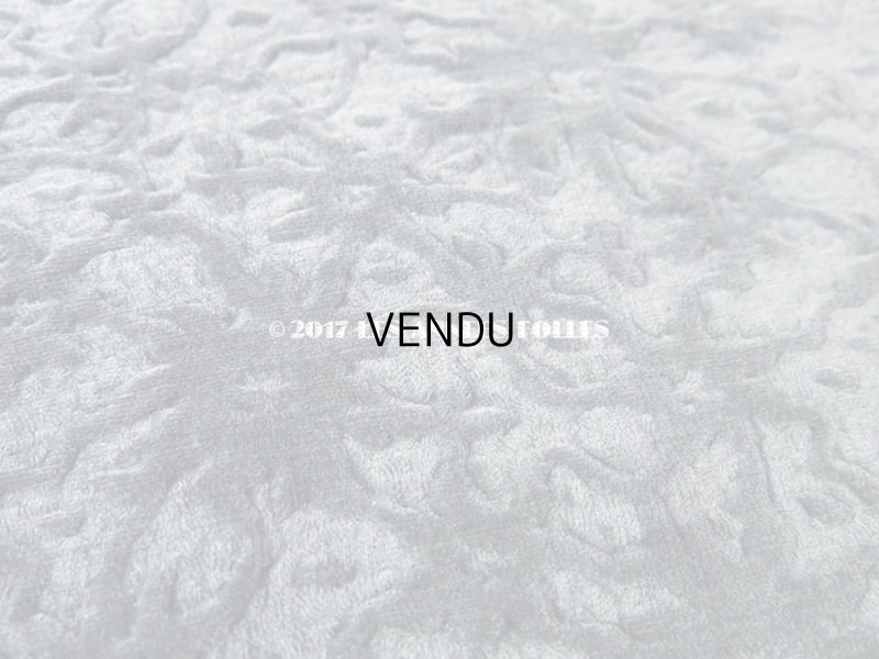 画像3: 1920年代 アンティーク ファブリック 型押し ベルベット チャコールグレー 47×100cm