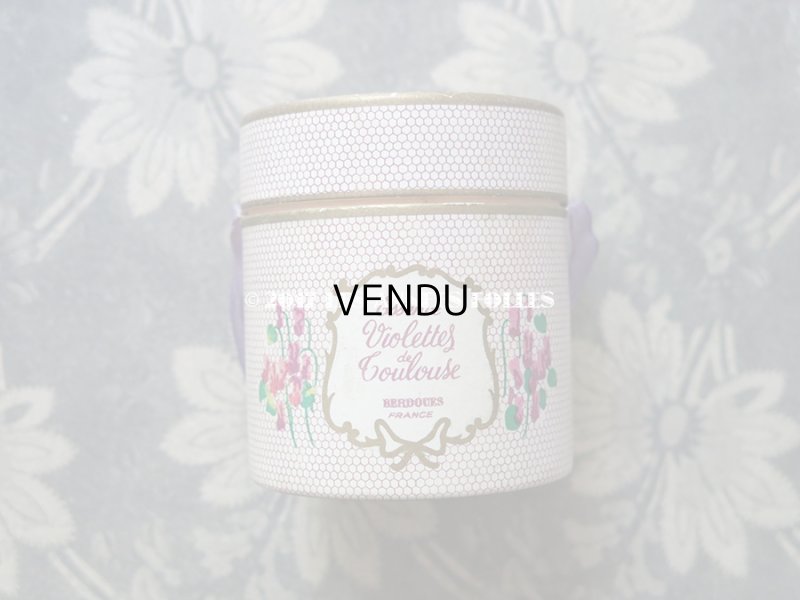 画像5: アンティーク 菫の小さなパフュームボックス&ボトル ESSENCE VIOLETTE DE TOULOUSE - BERDOUES FRANCE -