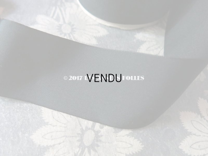 画像6: 1900年代 アンティーク シルク製　グログランリボン 黒 2.7m COMPTOIR DES RUBANS 12 FAILLE RICHE - AU BON MARCHE -