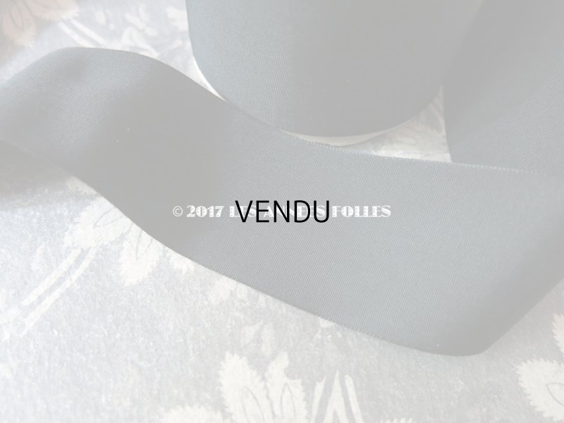 画像4: 1900年代 アンティーク シルク製　グログランリボン 黒 2.7m COMPTOIR DES RUBANS 12 FAILLE RICHE - AU BON MARCHE -