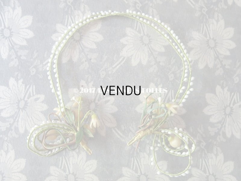 画像5: 1900年代 箱付き アンティーク ワックスフラワーのヘッドリース & ブローチ ウェディング 結婚式 ティアラ オレンジブロッサム