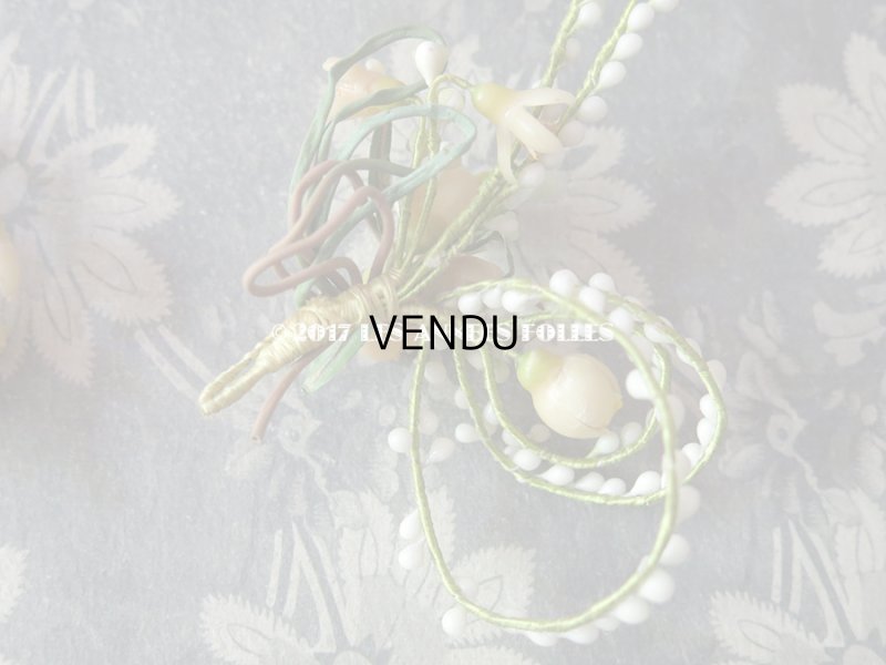 画像10: 1900年代 箱付き アンティーク ワックスフラワーのヘッドリース & ブローチ ウェディング 結婚式 ティアラ オレンジブロッサム