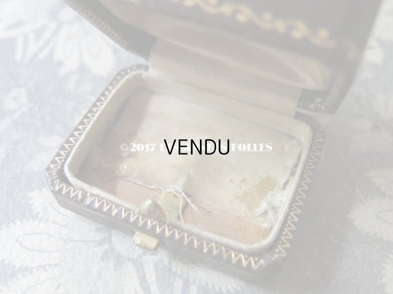 画像7: アンティーク 金彩入り ジュエリーボックス チョコレートブラウン