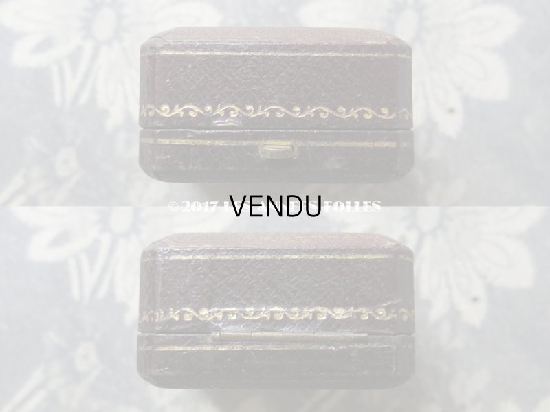 画像8: アンティーク 金彩入り ジュエリーボックス チョコレートブラウン