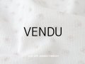 1900年代 アンティーク  小さな花＆淡いピンクのストライプ コットン製ファブリック 41×47.5