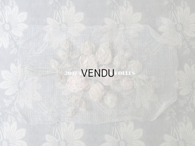 画像8: アンティーク ロココ調  薔薇のモチーフ リボン刺繍