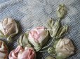 画像6: アンティーク ロココ調  薔薇のモチーフ リボン刺繍