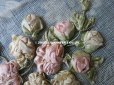 画像5: アンティーク ロココ調  薔薇のモチーフ リボン刺繍