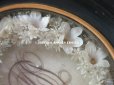 画像5: アンティーク ルリケール 聖遺物のガラスドーム 白い布花 木製フレーム