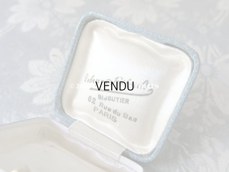 画像3: アンティーク ジュエリーボックス ブルーグレー