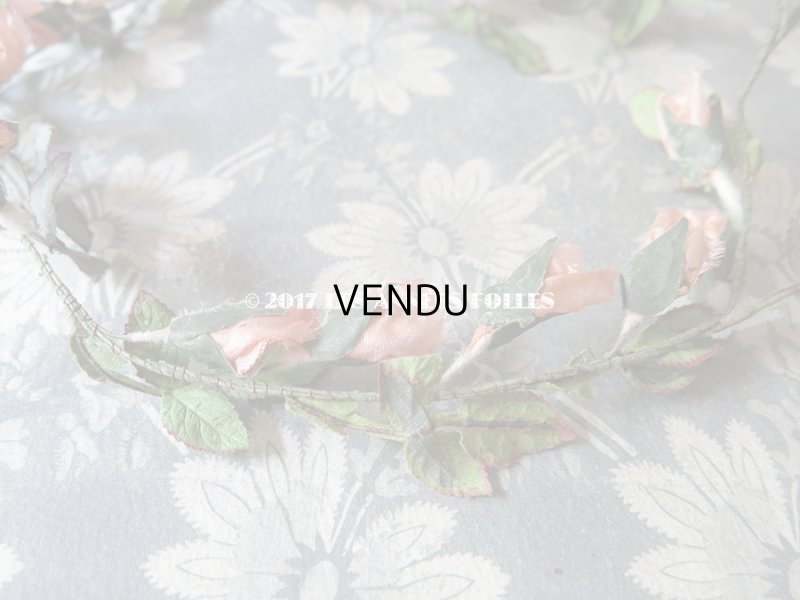 画像7: 1900年代 アンティーク  薔薇のヘッドリース 