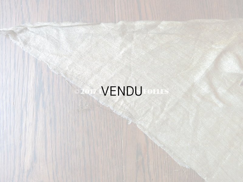 画像4: 1920年代 アンティーク メタル素材のファブリック シャンパンゴールド アールデコ  