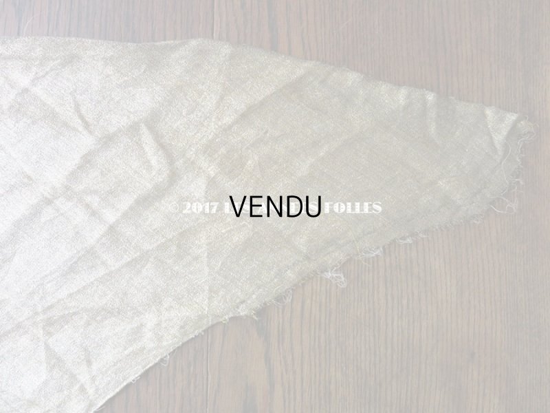 画像6: 1920年代 アンティーク メタル素材のファブリック シャンパンゴールド アールデコ  