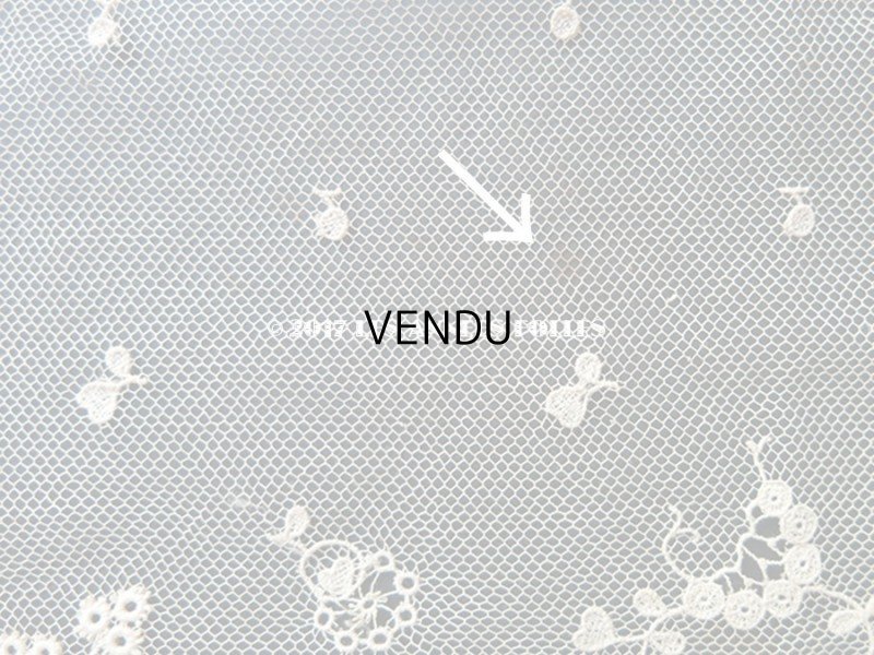 画像11: 1900年代 アンティーク レース 花とリーフ＆リボン　115cm 