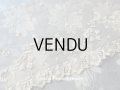 1900年代 アンティーク レース 花とリーフ＆リボン　115cm 