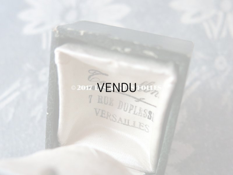 画像5: アンティーク ジュエリーボックス 金彩入り ダークグリーン