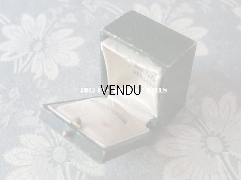 画像4: アンティーク ジュエリーボックス 金彩入り ダークグリーン