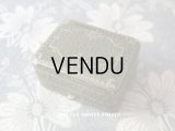 アンティーク ジュエリーボックス 金彩入り グリーン