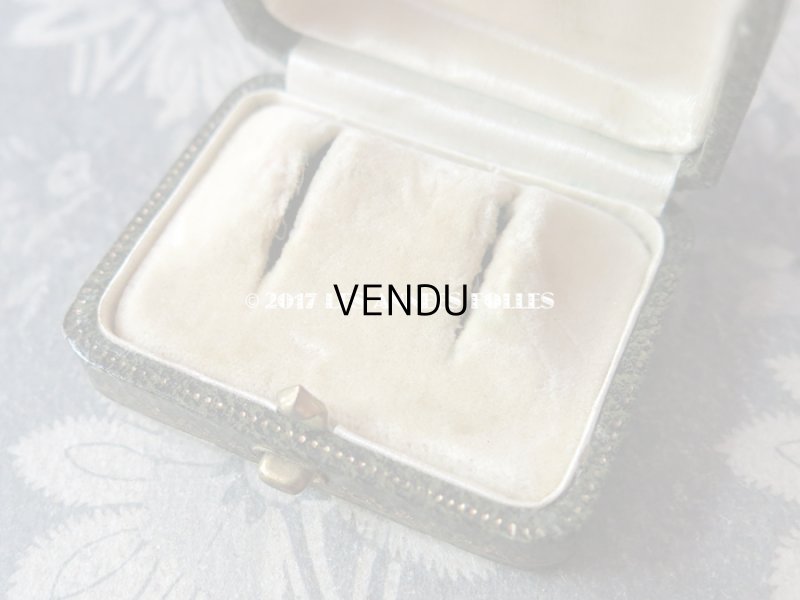 画像10: アンティーク ジュエリーボックス 金彩入り グリーン