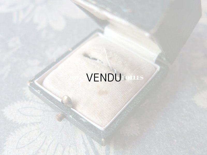 画像6: アンティーク ジュエリーボックス 金彩入り ダークグリーン