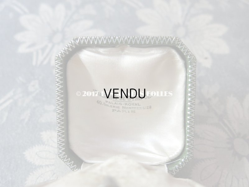 画像7: アンティーク ジュエリーボックス 銀彩入り グリーン