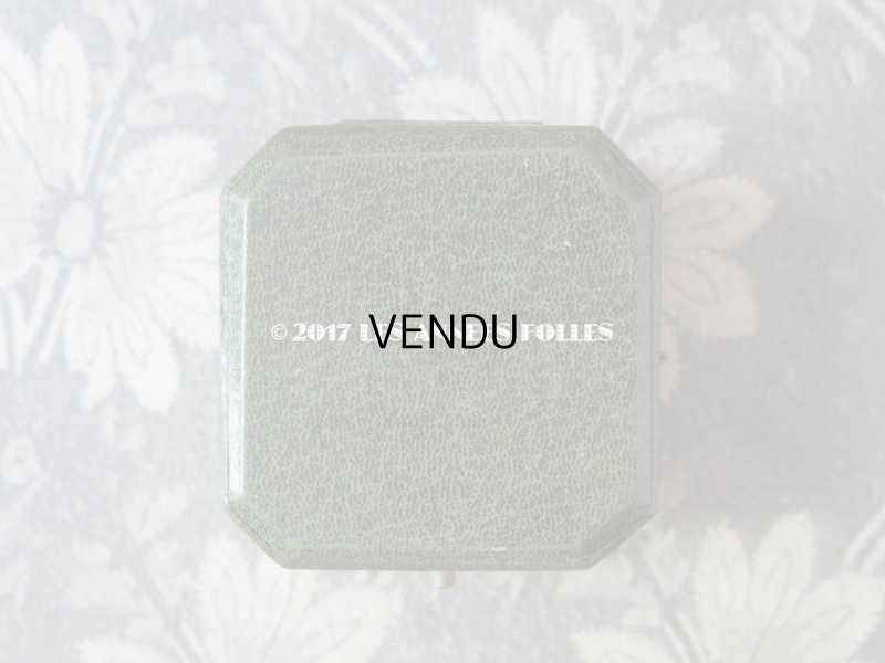 画像5: アンティーク ジュエリーボックス 銀彩入り グリーン