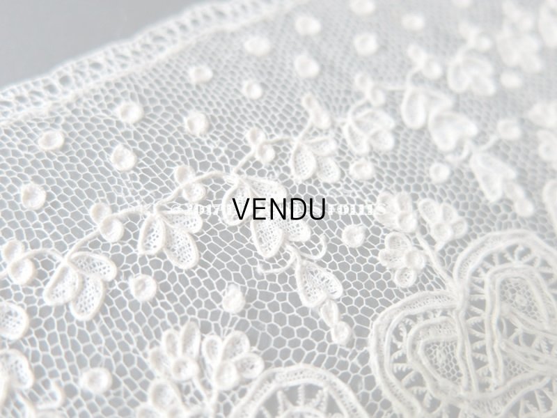 画像4: 19世紀 未使用 アンティーク ニードルレース アランソンレース 新品同様 『ポワン・ダランソン（アランソン）』 