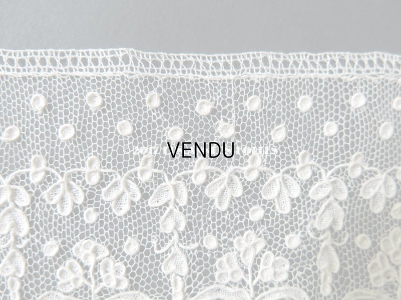 画像10: 19世紀 未使用 アンティーク ニードルレース アランソンレース 新品同様 『ポワン・ダランソン（アランソン）』 