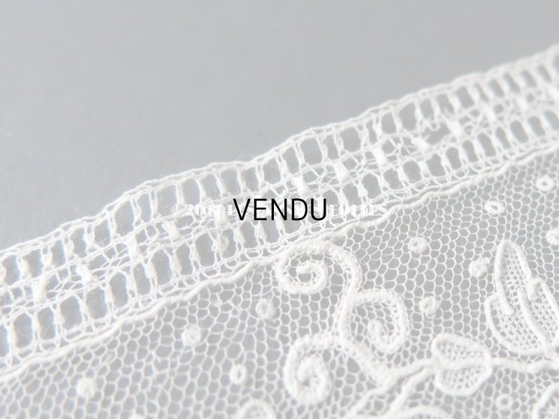 画像7: 19世紀末 未使用 アンティーク ニードルレース ポワンドガーズ 新品同様 『ポワン・ド・ガーズ』 135cm
