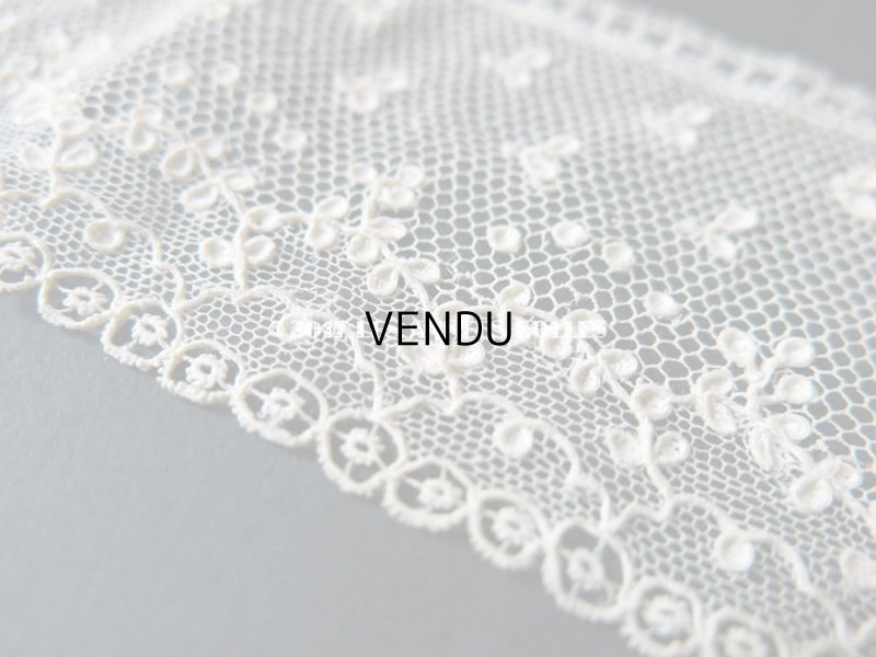画像9: 18世紀 未使用 アンティーク ニードルレース アランソンレース 新品同様 『ポワン・ダランソン（アランソン）』 