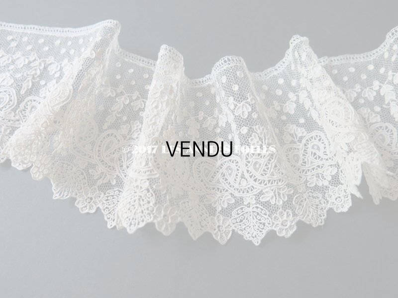 画像9: 19世紀 未使用 アンティーク ニードルレース アランソンレース 新品同様 『ポワン・ダランソン（アランソン）』 