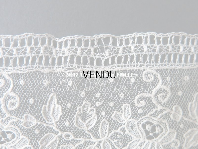 画像10: 19世紀末 未使用 アンティーク ニードルレース ポワンドガーズ 新品同様 『ポワン・ド・ガーズ』 135cm