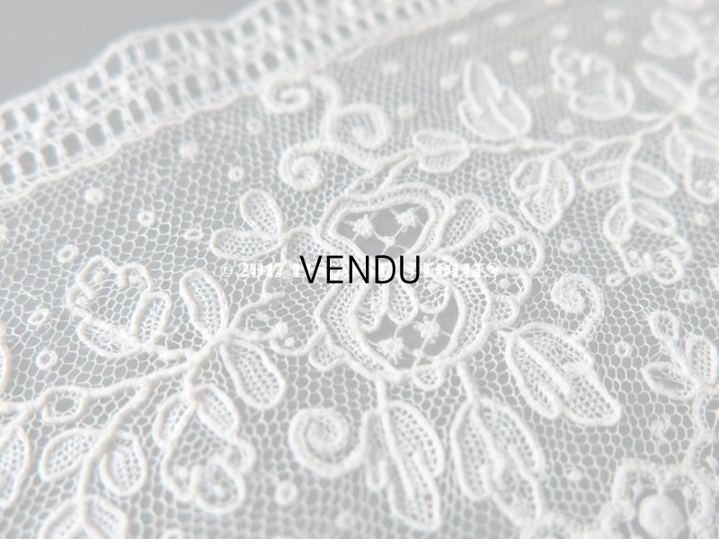 画像4: 19世紀末 未使用 アンティーク ニードルレース ポワンドガーズ 新品同様 『ポワン・ド・ガーズ』 135cm