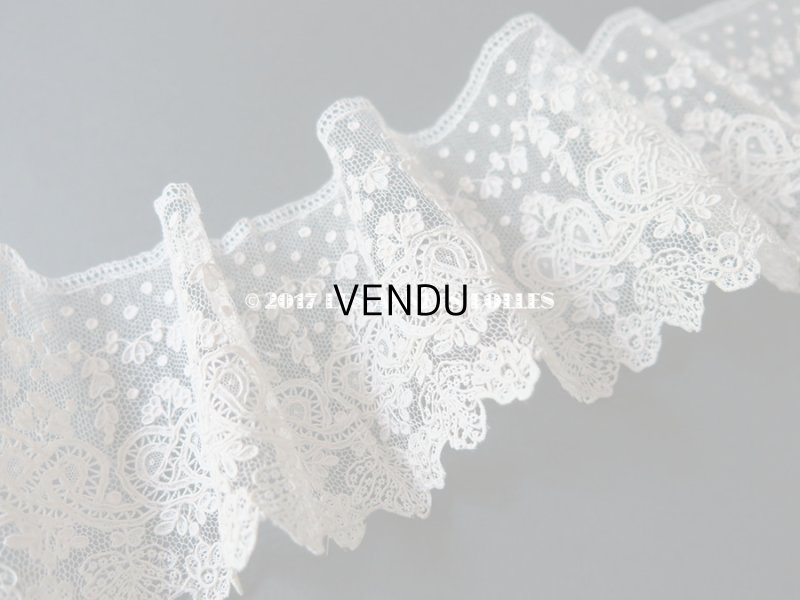 画像8: 19世紀 未使用 アンティーク ニードルレース アランソンレース 新品同様 『ポワン・ダランソン（アランソン）』 