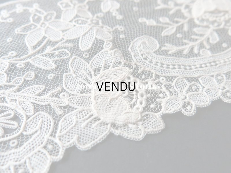 画像7: 19世紀末 未使用 アンティーク ニードルレース ポワンドガーズ 新品同様 『ポワン・ド・ガーズ』『ポワン・ド・ローズ』 260cm